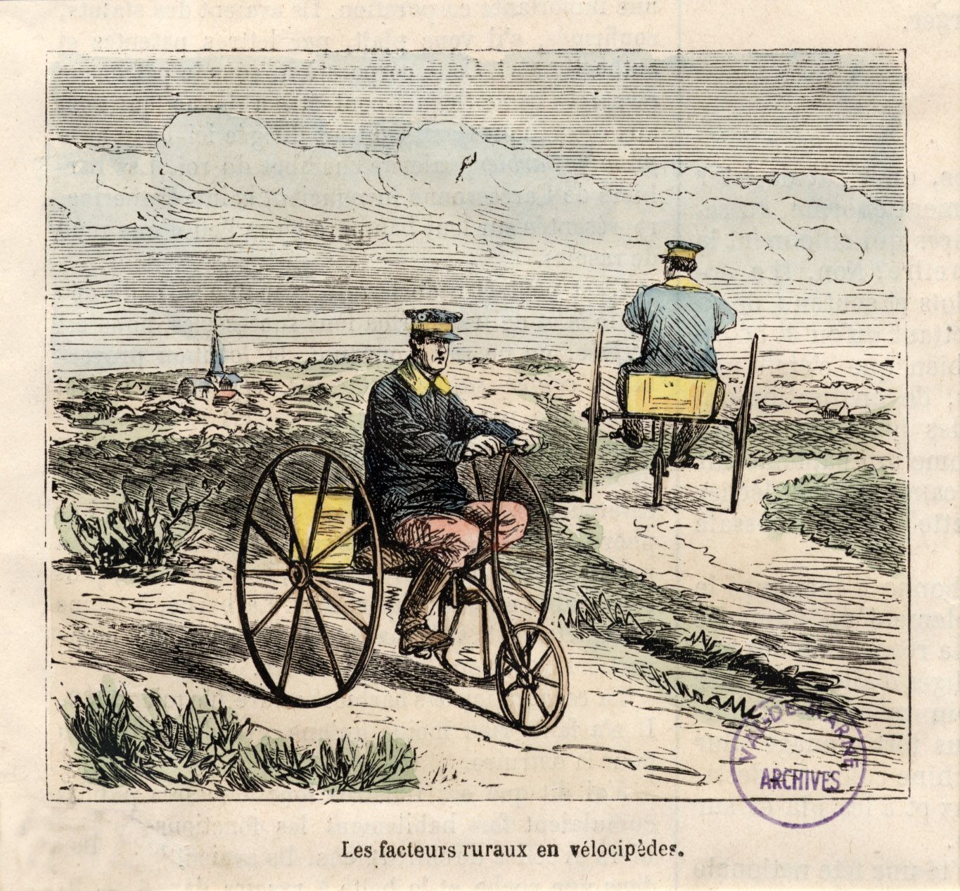 Les facteurs ruraux en vélocipèdes