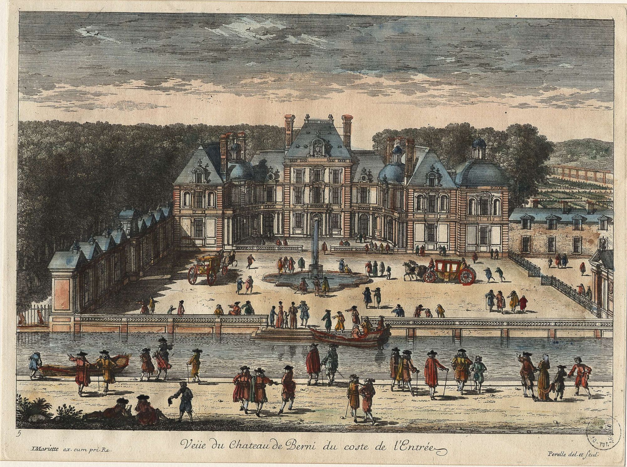 Vue du château de Berny