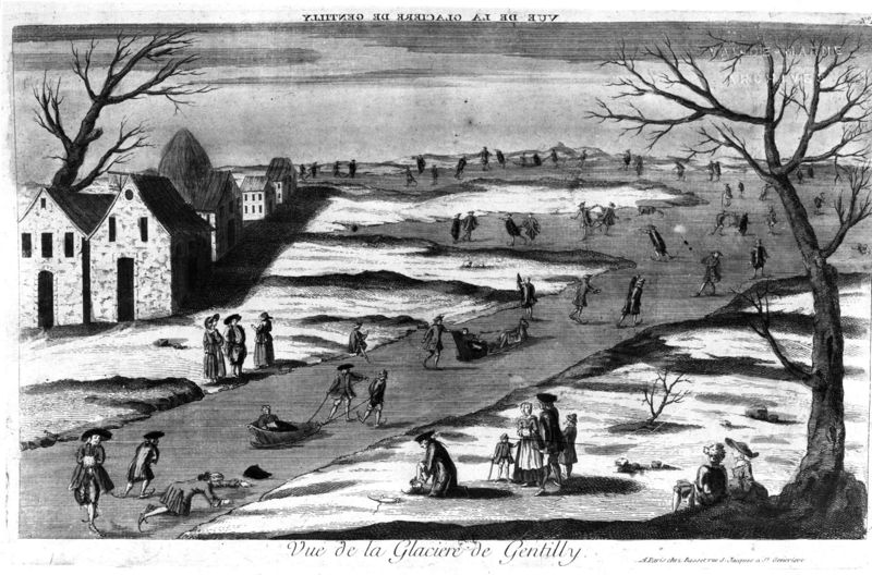 Vue de la glacière de Gentilly. XVIIIème siècle